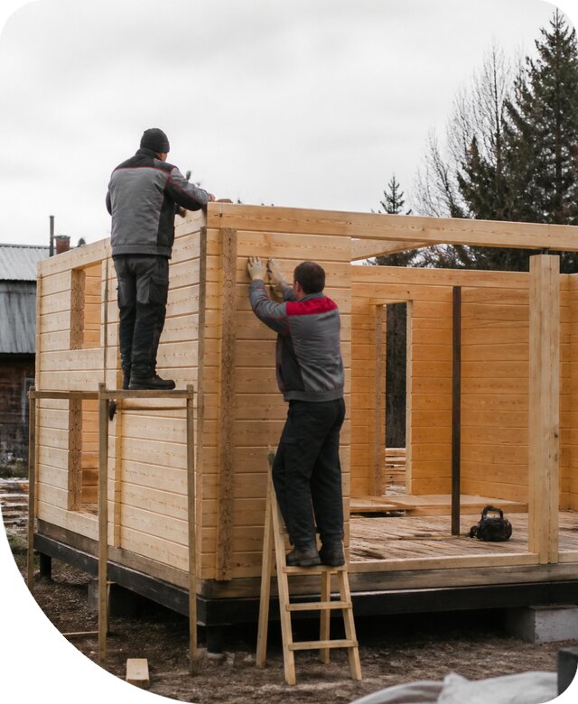 Строительство построек из бруса под ключ в Кропоткине недорого
