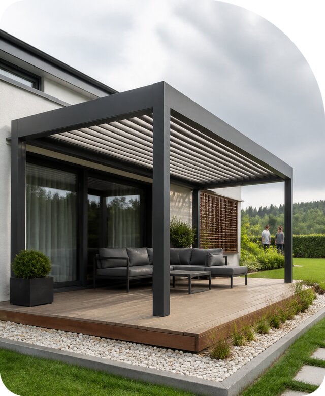 Биоклиматическая пергола в Кропоткине от 81443 р. | РадиДОМА-Крп